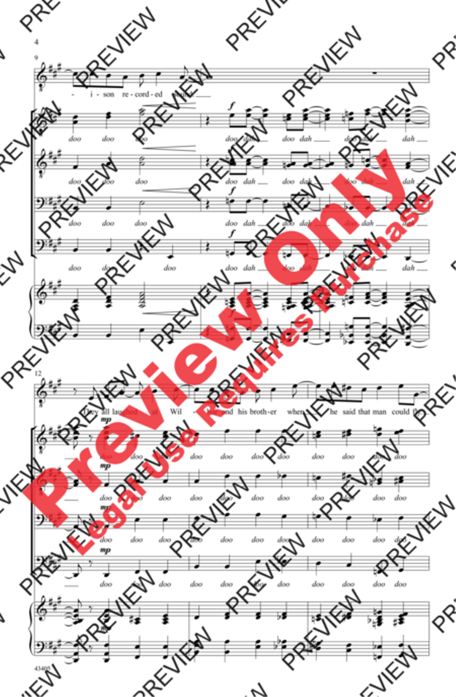 They All Laughed Men's Choir scores gallery preview page 4