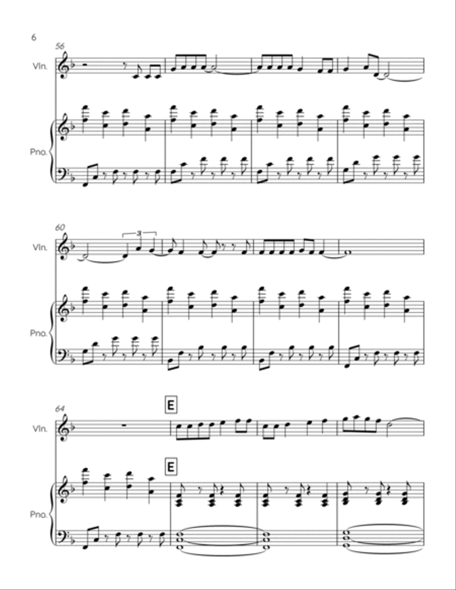 Marry You Violin Solo scores gallery preview page 6