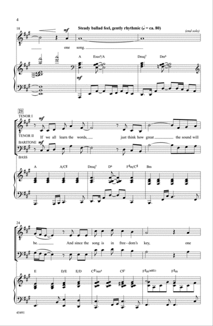 One Song Choir scores gallery preview page 3