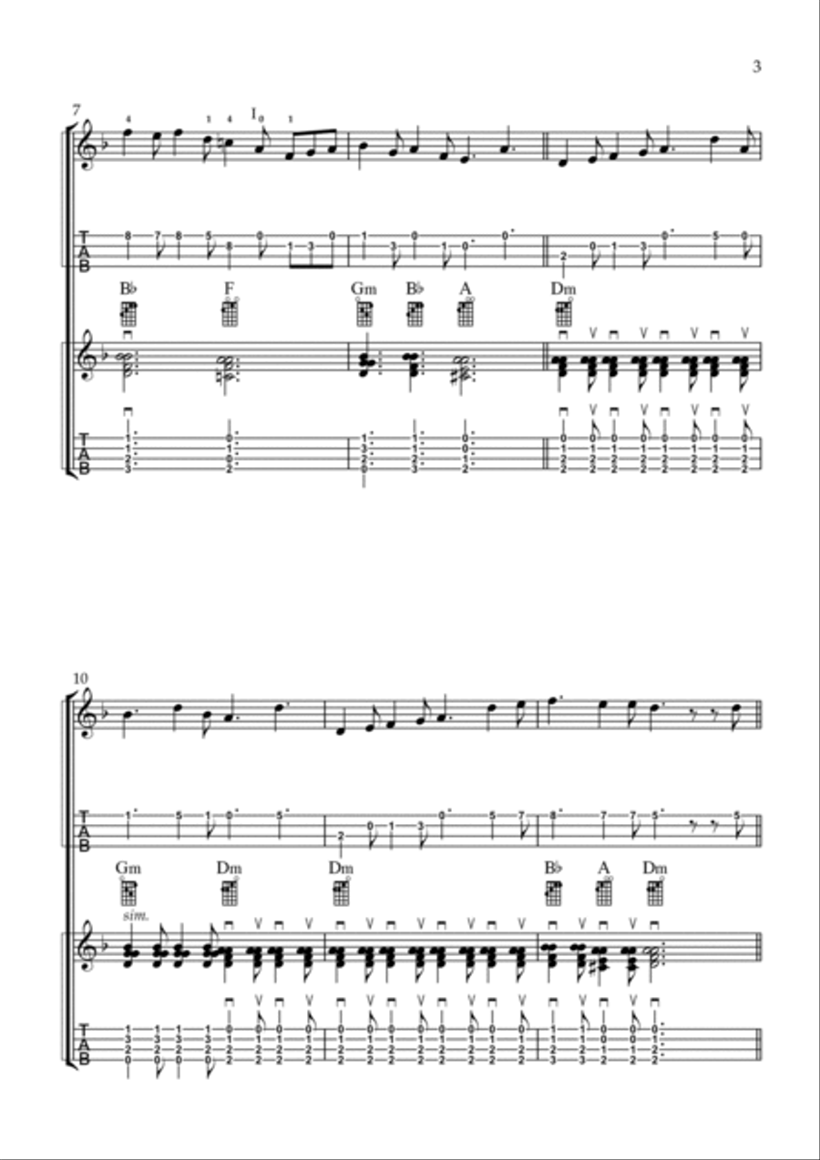 Charlie is my Darling Charlie is my Darling Ukulele scores gallery preview page 3