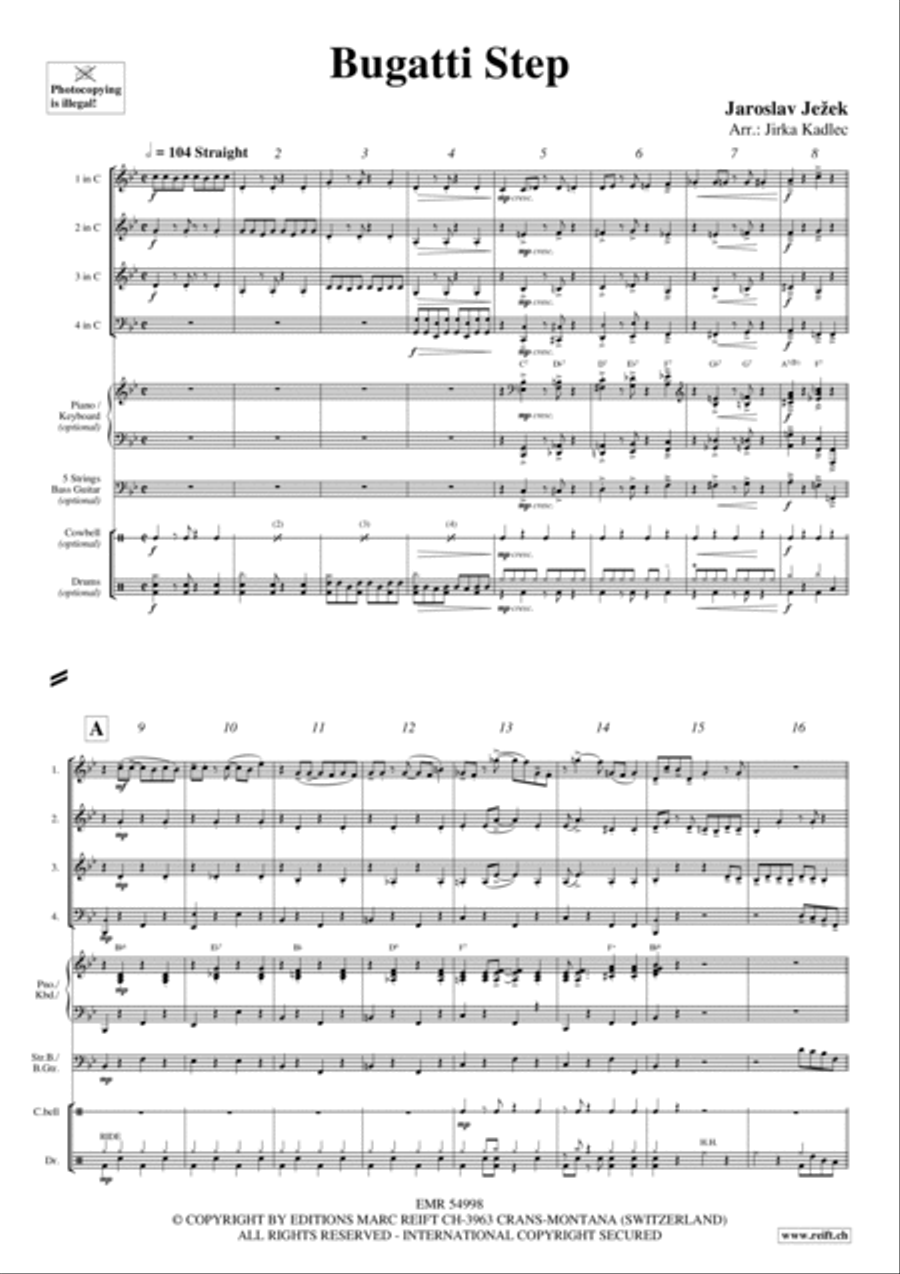 Bugatti Step Woodwind Quartet scores gallery preview page 3