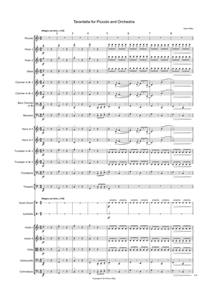 Tarantella for Piccolo and Orchestra
