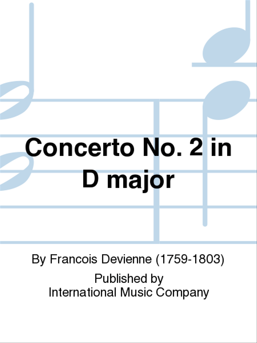Concerto No. 2 In D Major Flute Solo scores gallery preview page 1