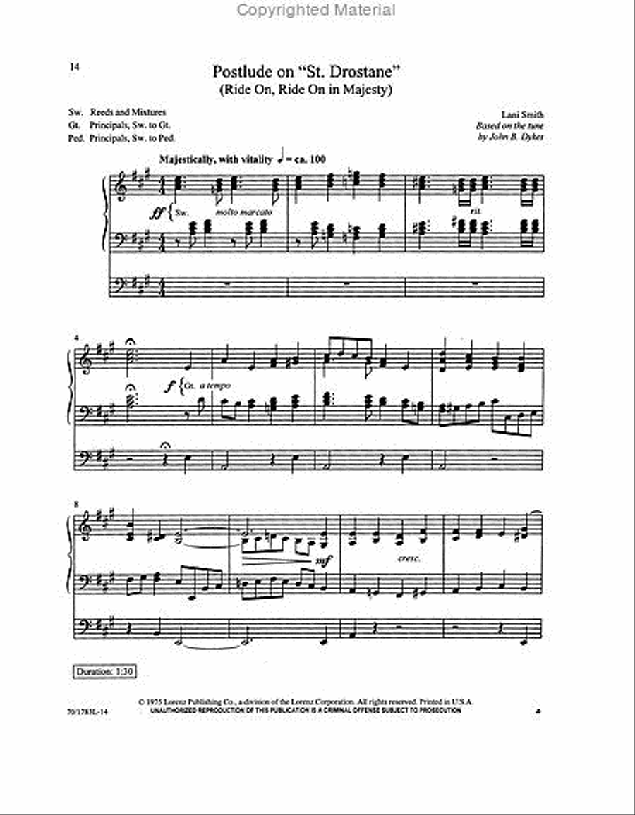 Glory in the Cross Glory in the Cross Organ Solo scores gallery preview page 4
