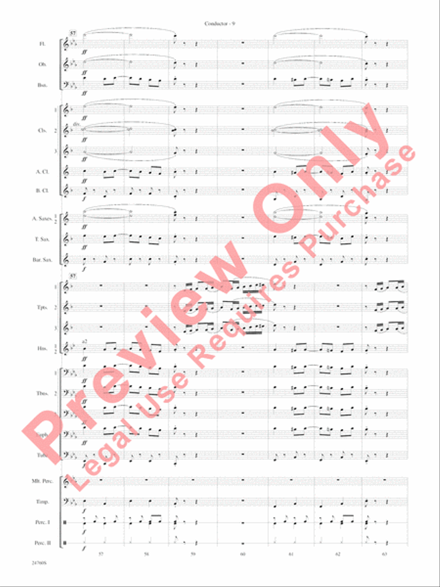 Travelin' Trumpets Concert Band scores gallery preview page 12