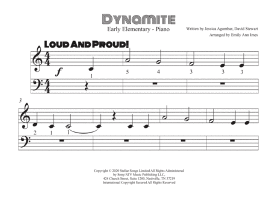 Dynamite Easy Piano scores gallery preview page 2