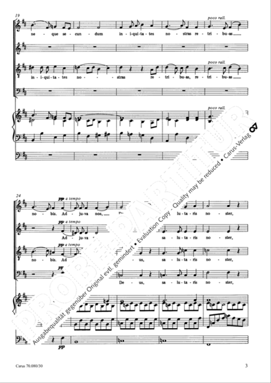 Domine non secundum 4-Part scores gallery preview page 4
