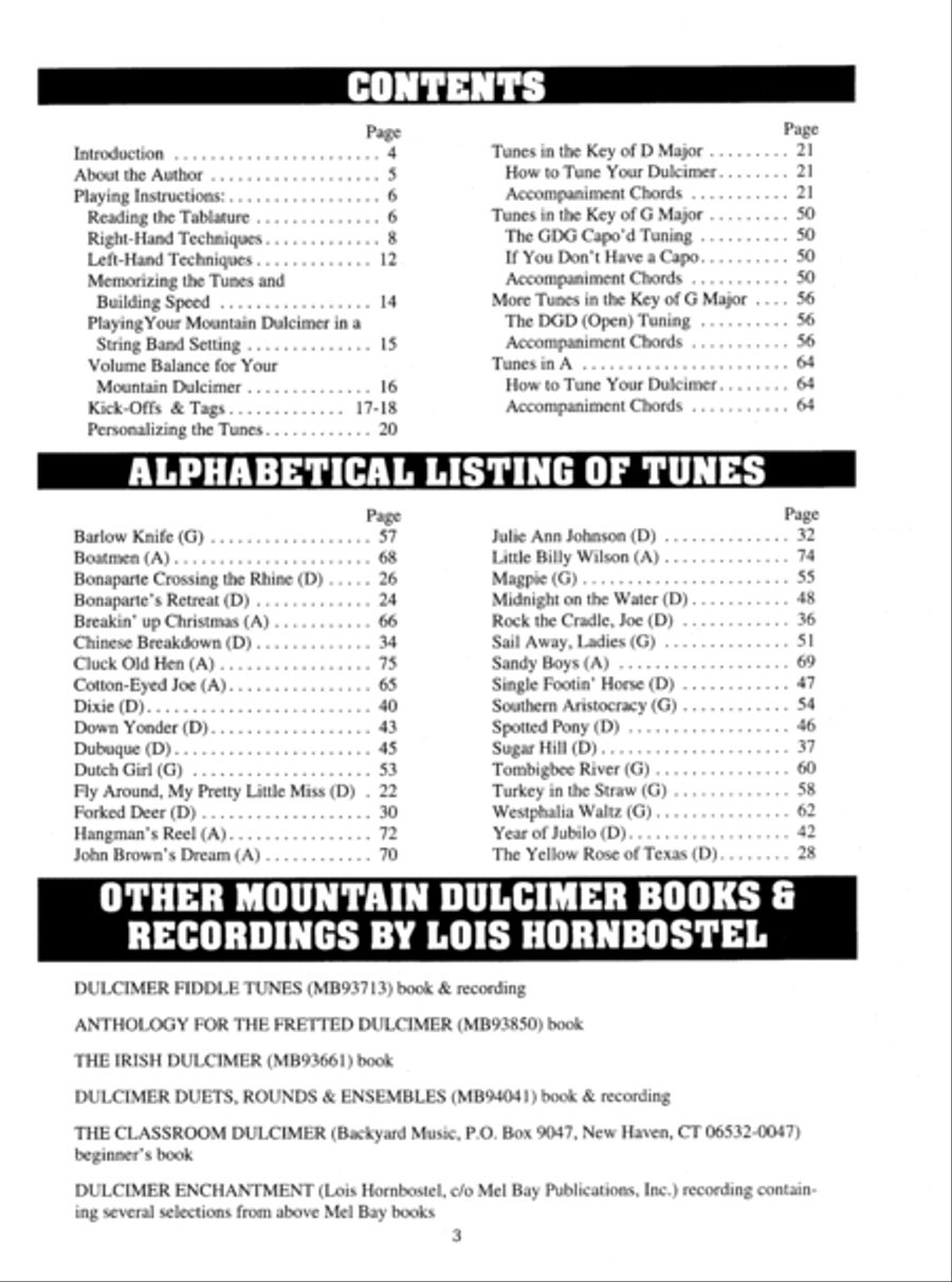 American Fiddle Tunes for Mountain Dulcimer Mountain Dulcimer scores gallery preview page 4
