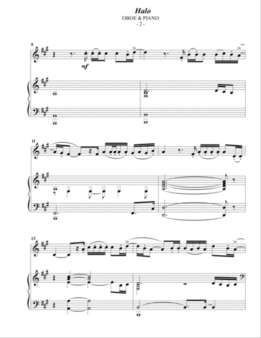 Halo Piano scores gallery preview page 2