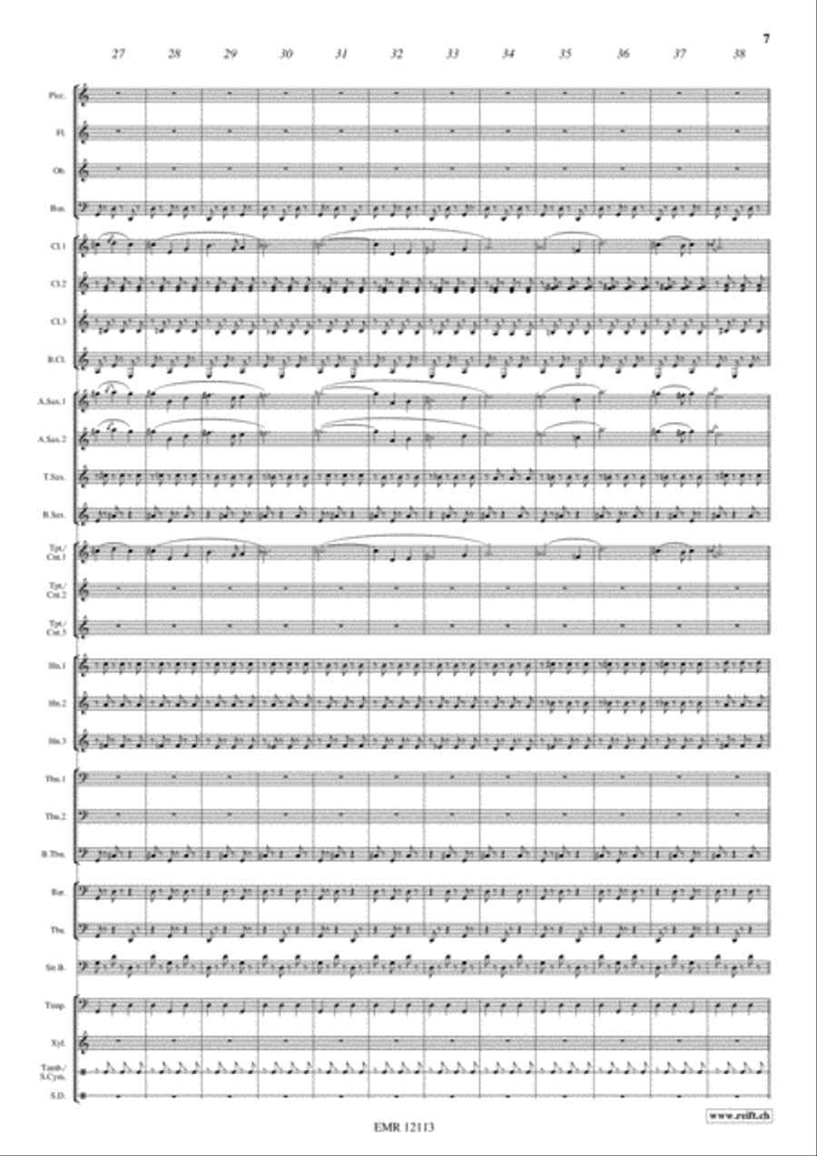 Sabre Dance Concert Band scores gallery preview page 8