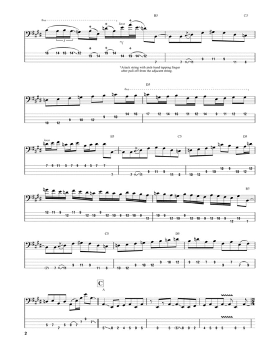 Dynamic Exhilarator Guitar Tablature scores gallery preview page 2