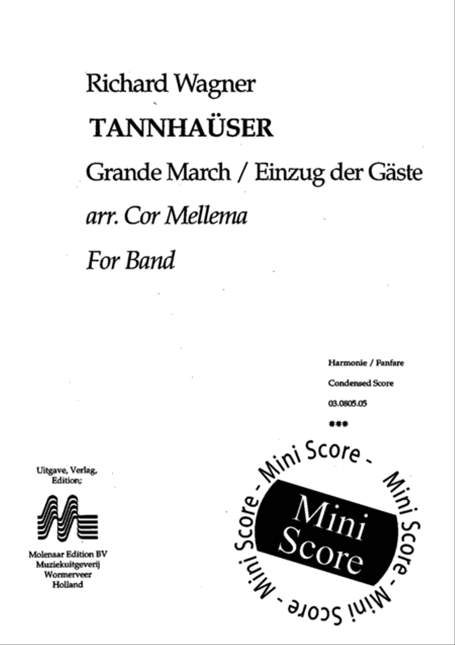 Tannhauser Concert Band scores gallery preview page 3