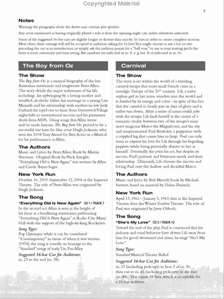Singer's Library of Musical Theatre - Vol. 2 Voice scores gallery preview page 4