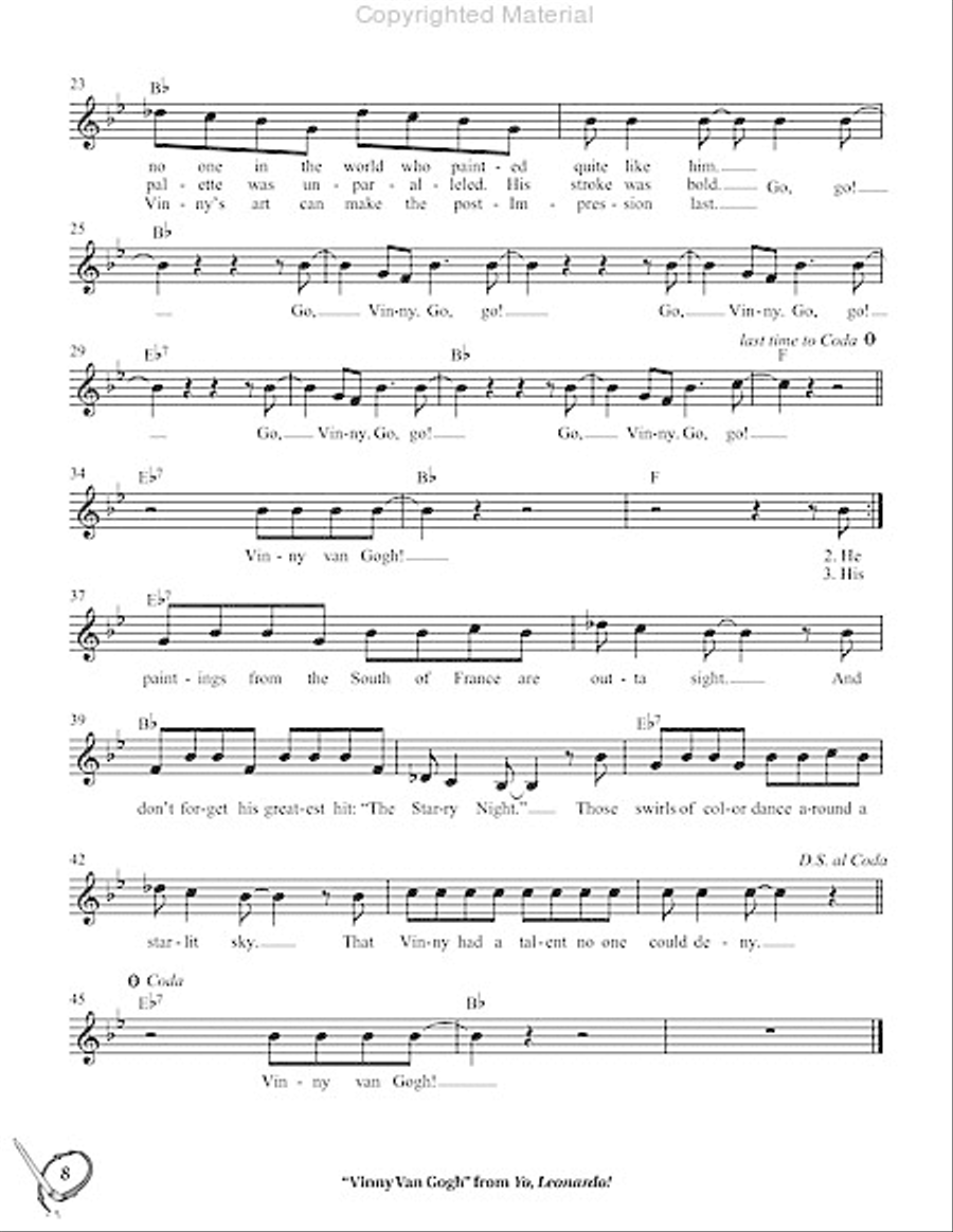 Yo, Leonardo! Unison Choir scores gallery preview page 4