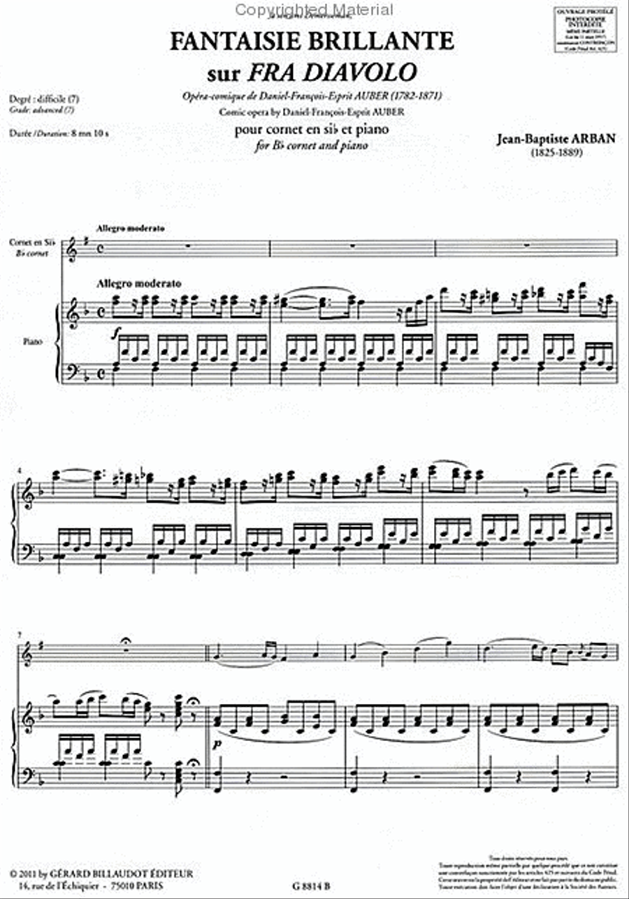 Fantaisie Brillante Sur Fra Diavolo Chamber Music scores gallery preview page 2