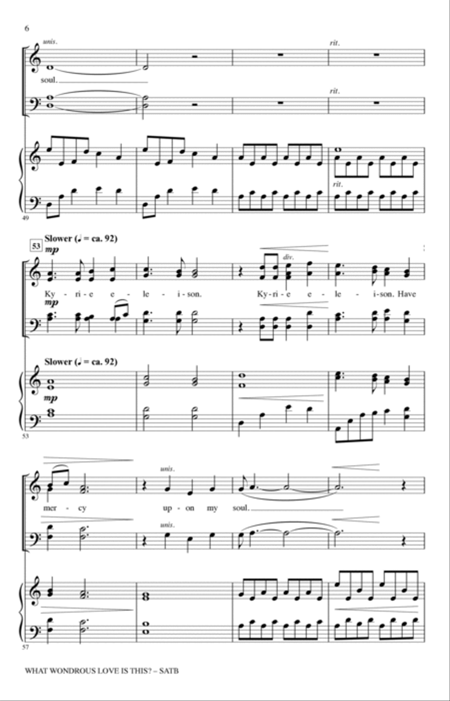What Wondrous Love Is This? (arr. Heather Sorenson) 4-Part scores gallery preview page 5