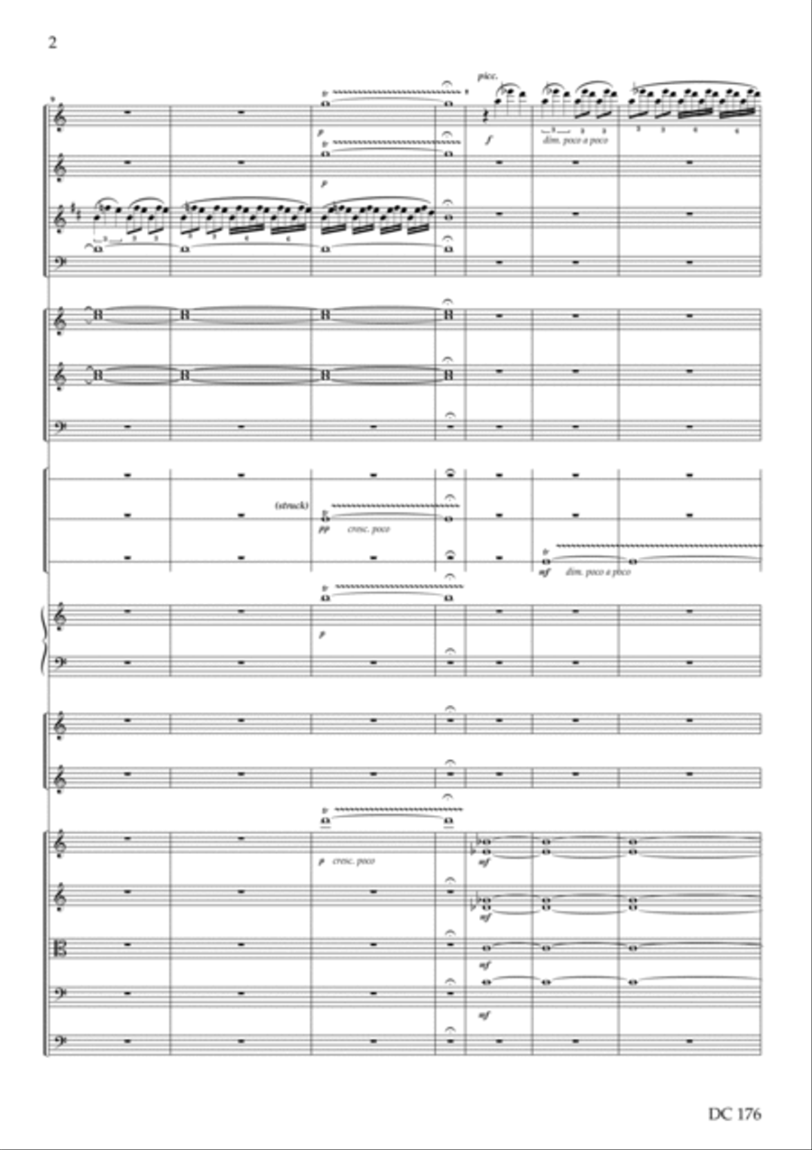 Ecocycle [Symphony No.4] - score only Percussion Ensemble scores gallery preview page 2