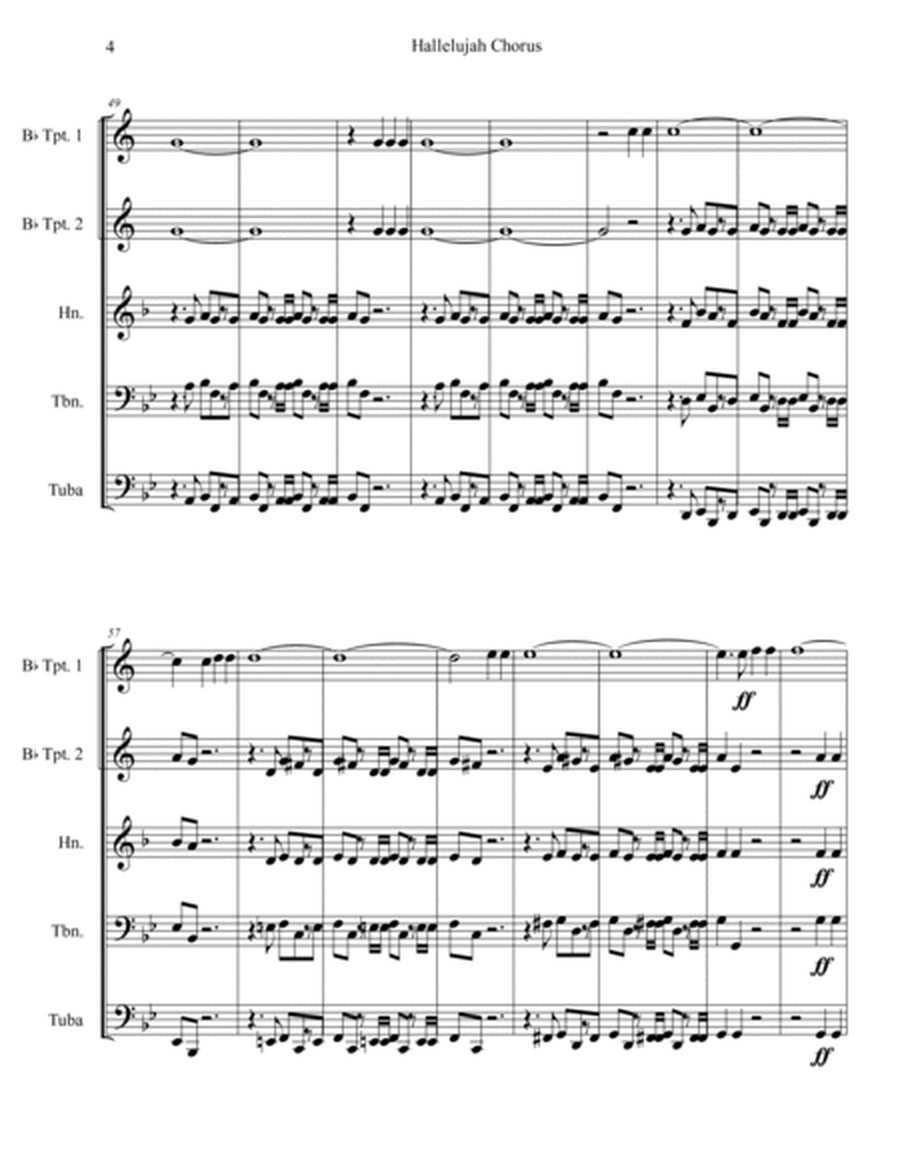 Hallelujah Chorus from Messiah (Brass Quintet) image number null