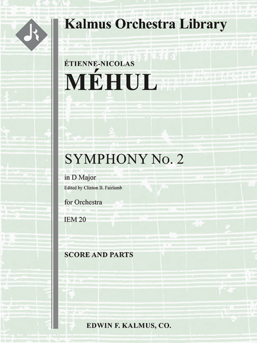 Symphony No. 2 in D, IEM 20 Full Orchestra scores gallery preview page 1