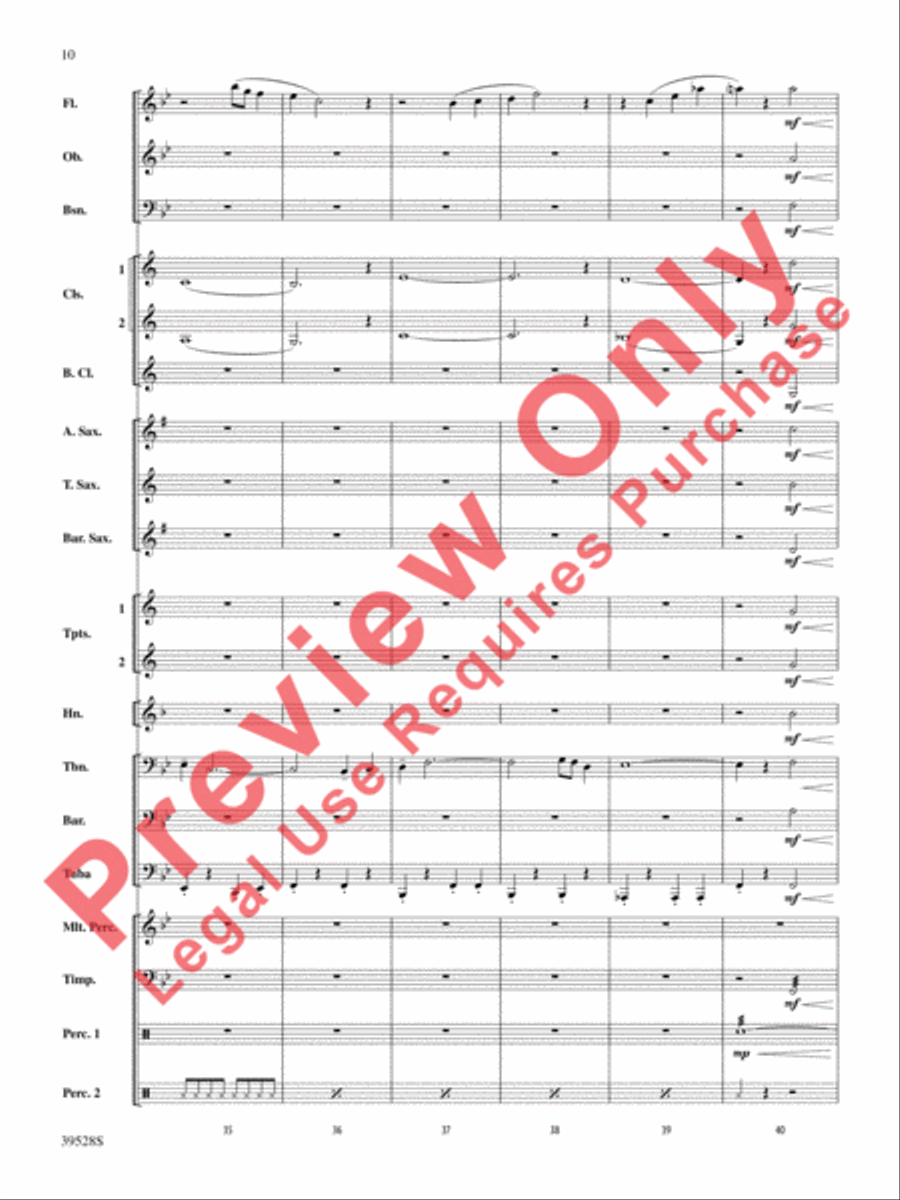 Blazing Bones of the West! Concert Band scores gallery preview page 11
