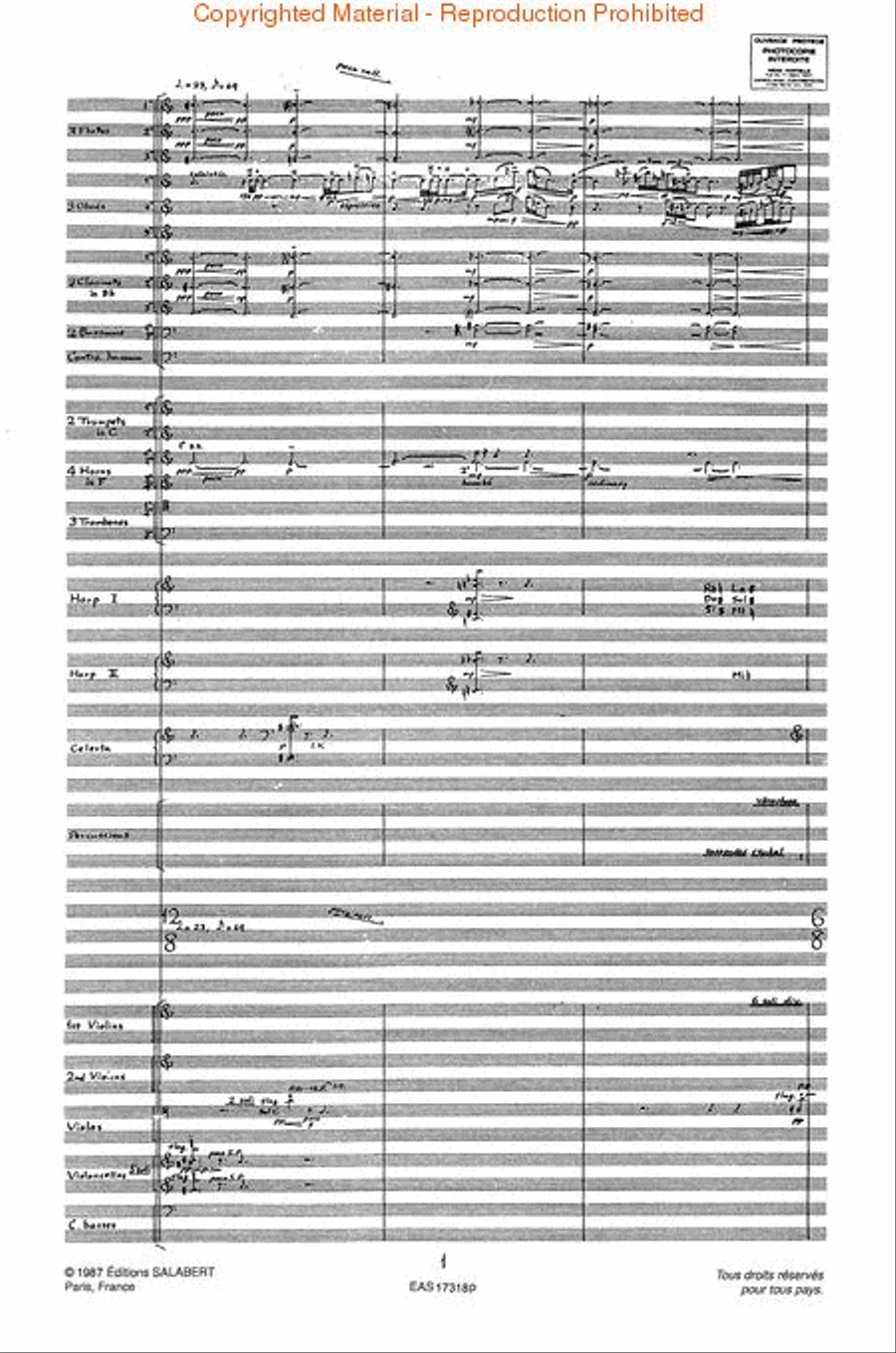 A Flock Descends Into The Pentagonal Garden Orchestra scores gallery preview page 2