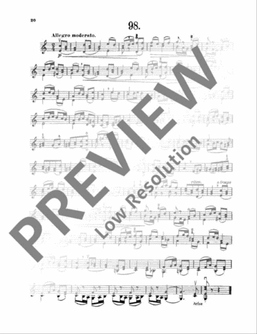 100 Studies Violin Solo scores gallery preview page 21