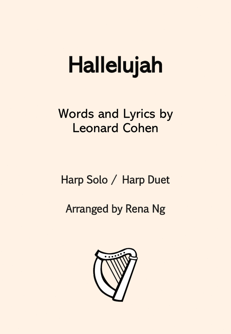 Hallelujah by Leonard Cohen Harp - Digital Sheet Music