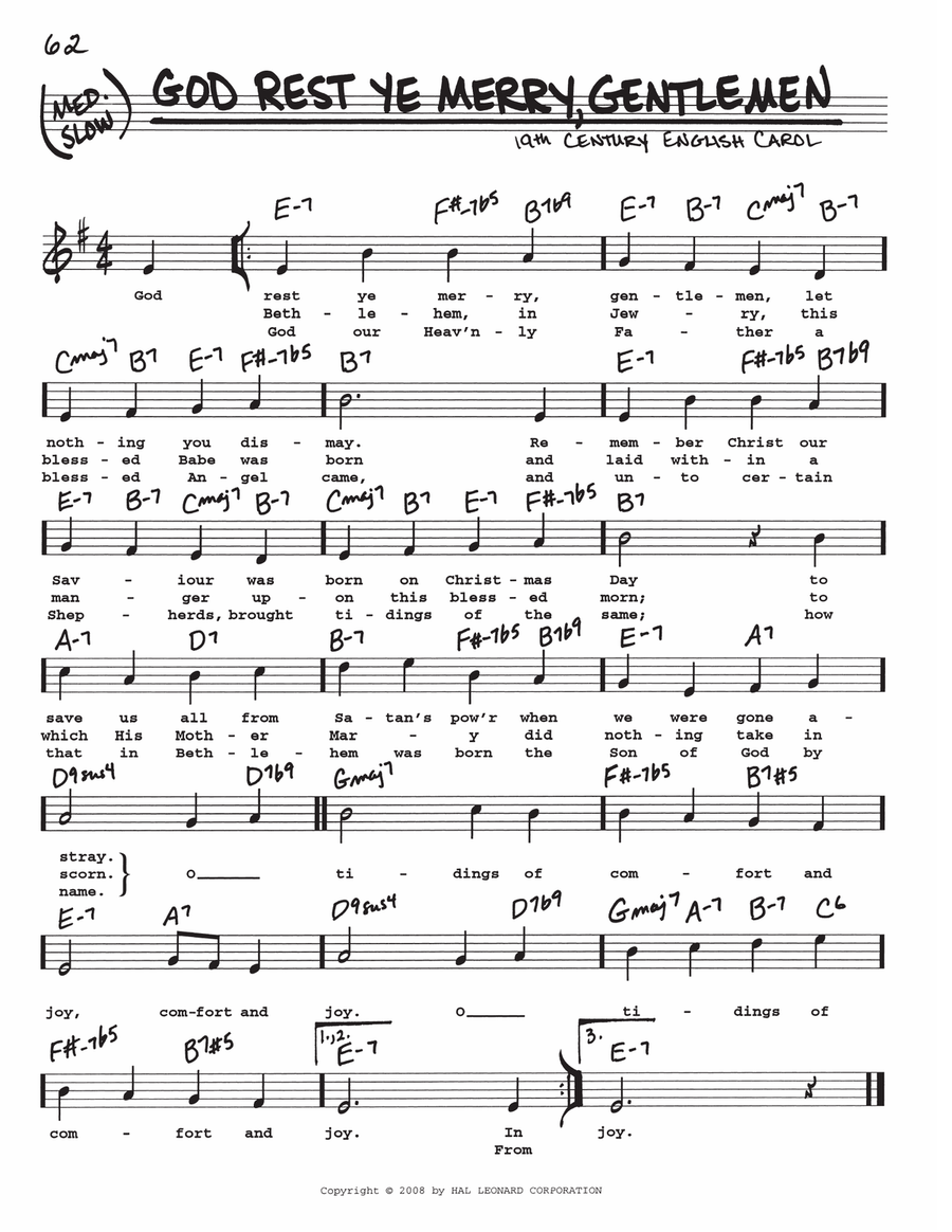 God Rest Ye Merry, Gentlemen Voice scores gallery preview page 1