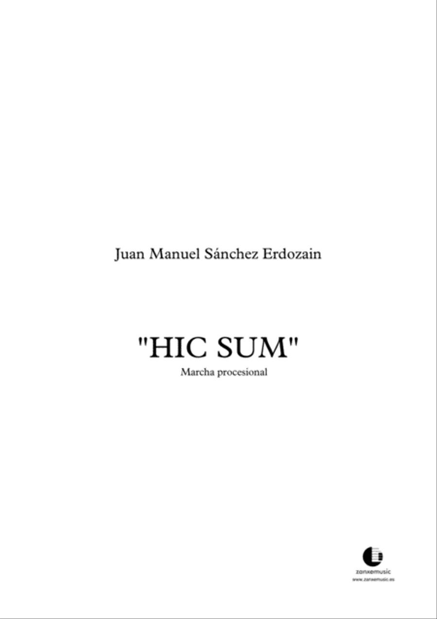 Hic sum Marching Band scores gallery preview page 1
