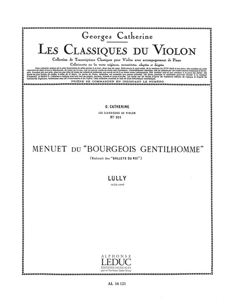 Menuet du Bourgeois - Classiques No. 101