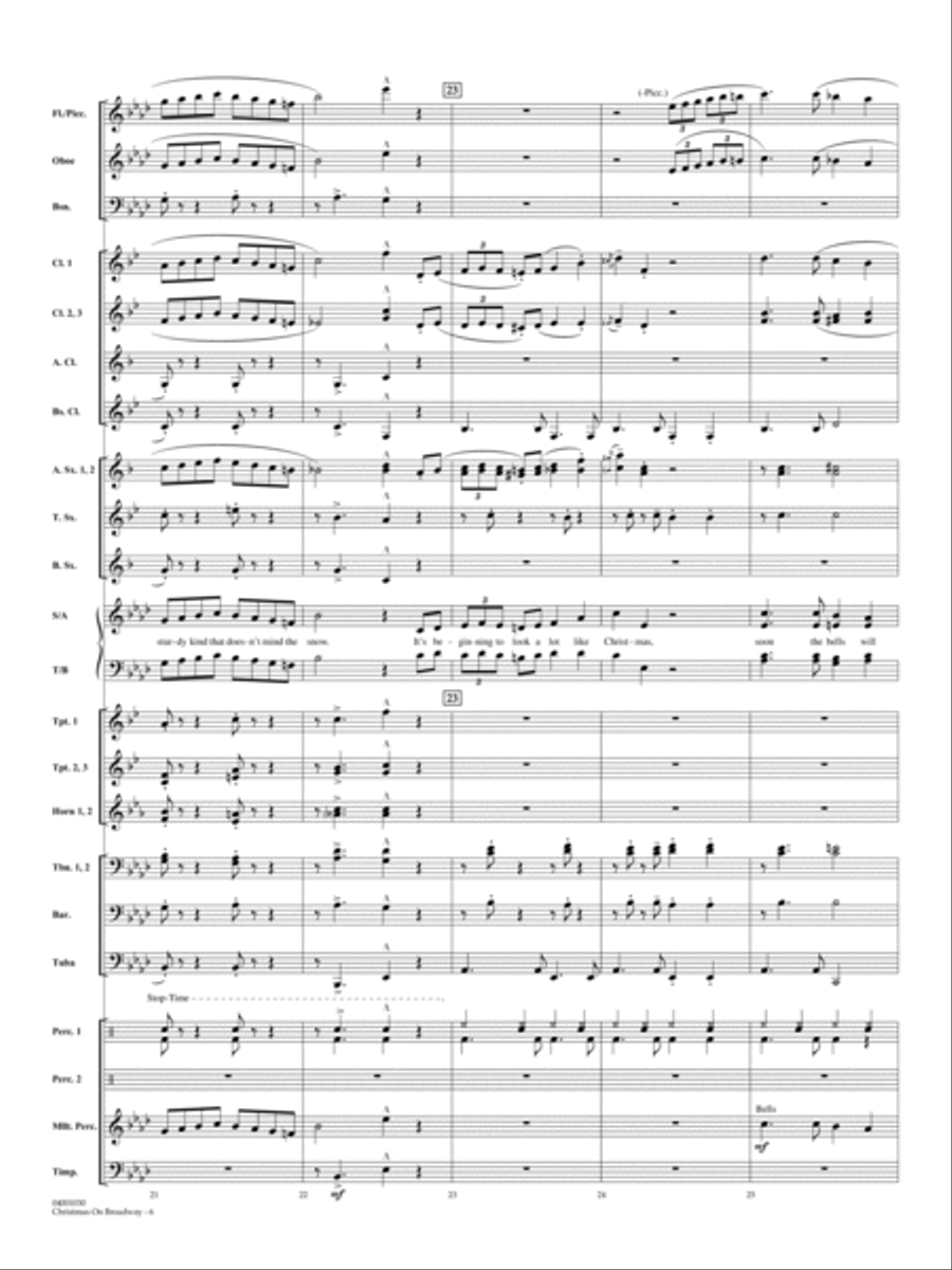 Christmas on Broadway - Full Score Choir scores gallery preview page 6
