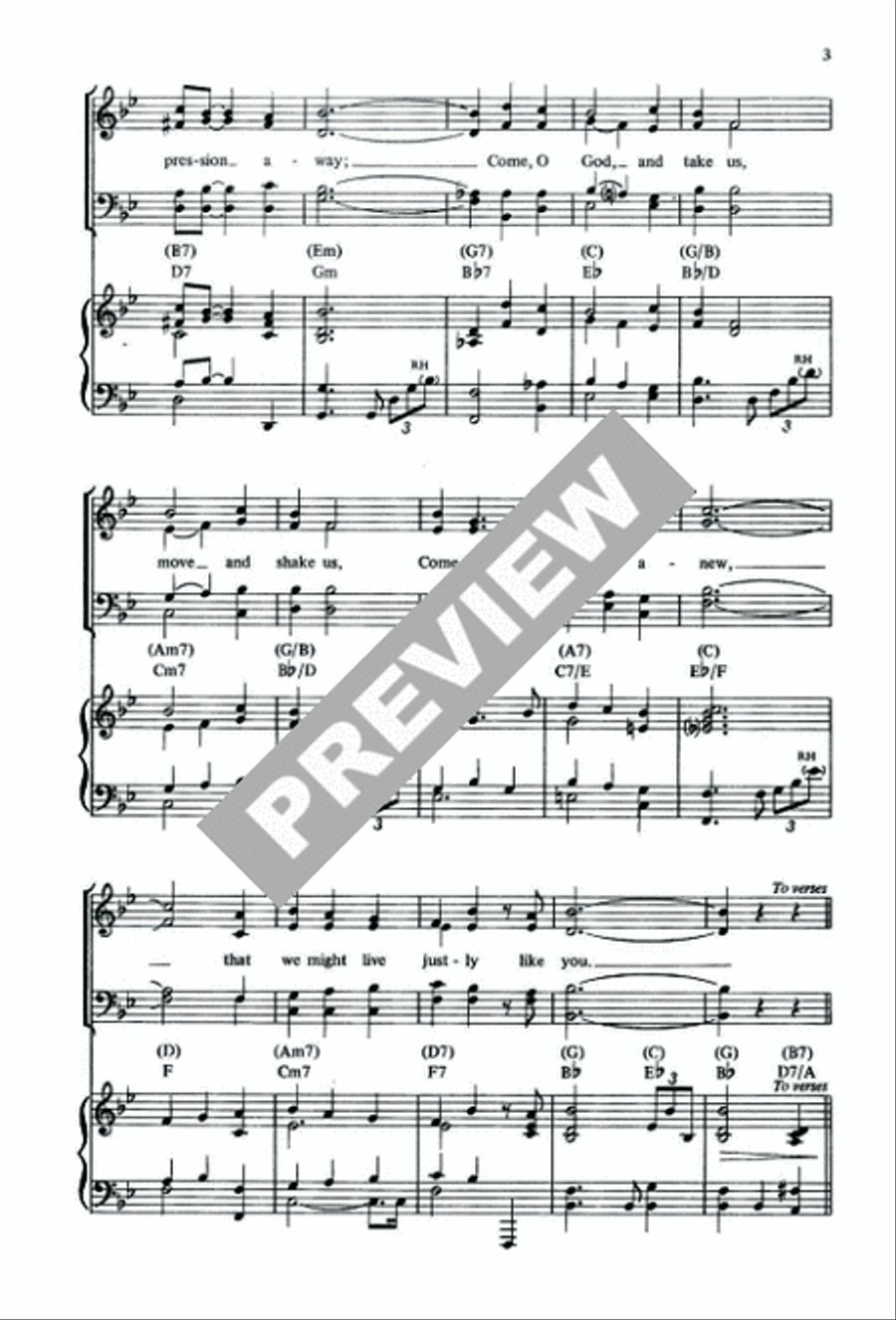 Let Justice Roll like a River 4-Part scores gallery preview page 4