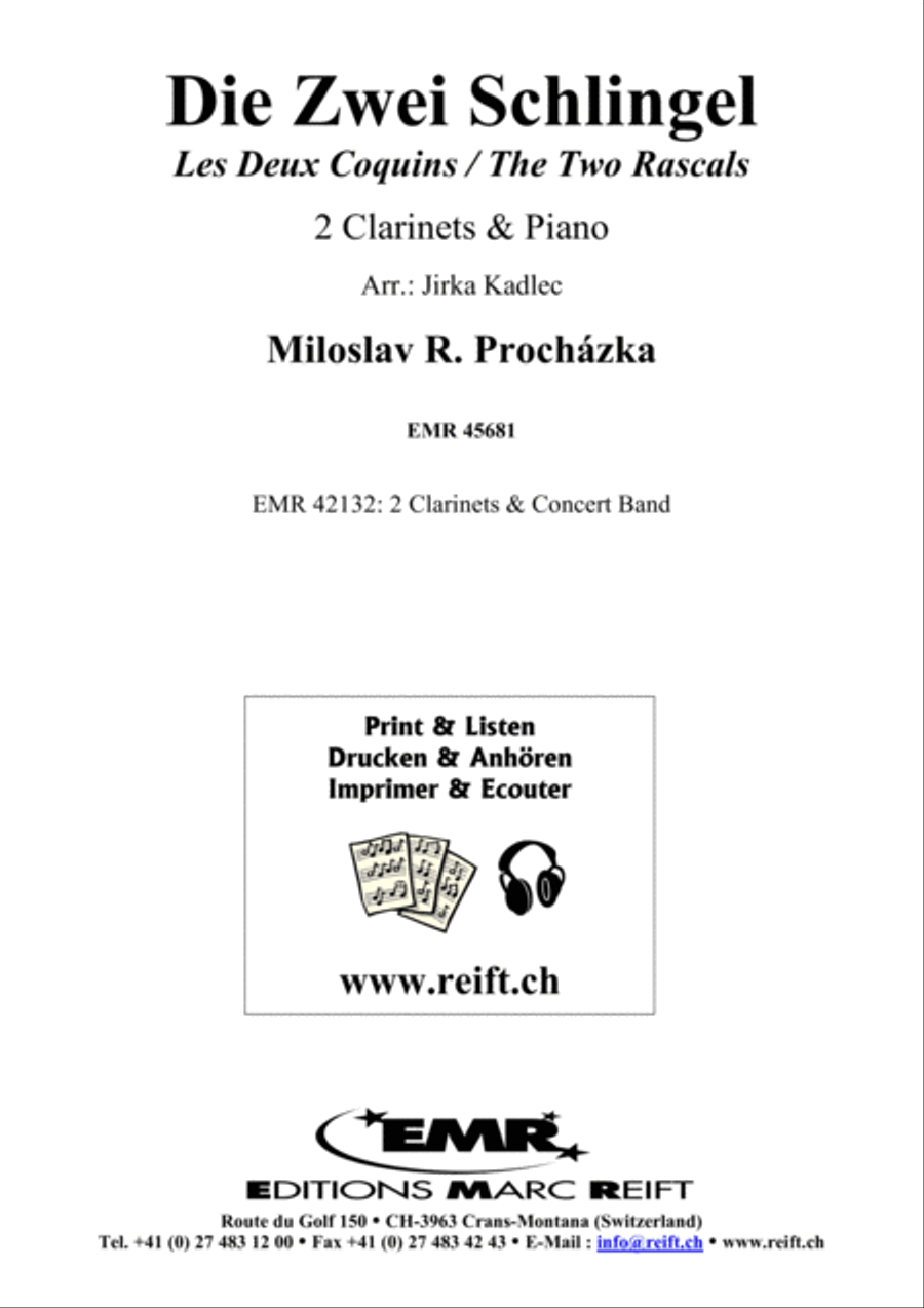 Die Zwei Schlingel Clarinet Duet scores gallery preview page 2