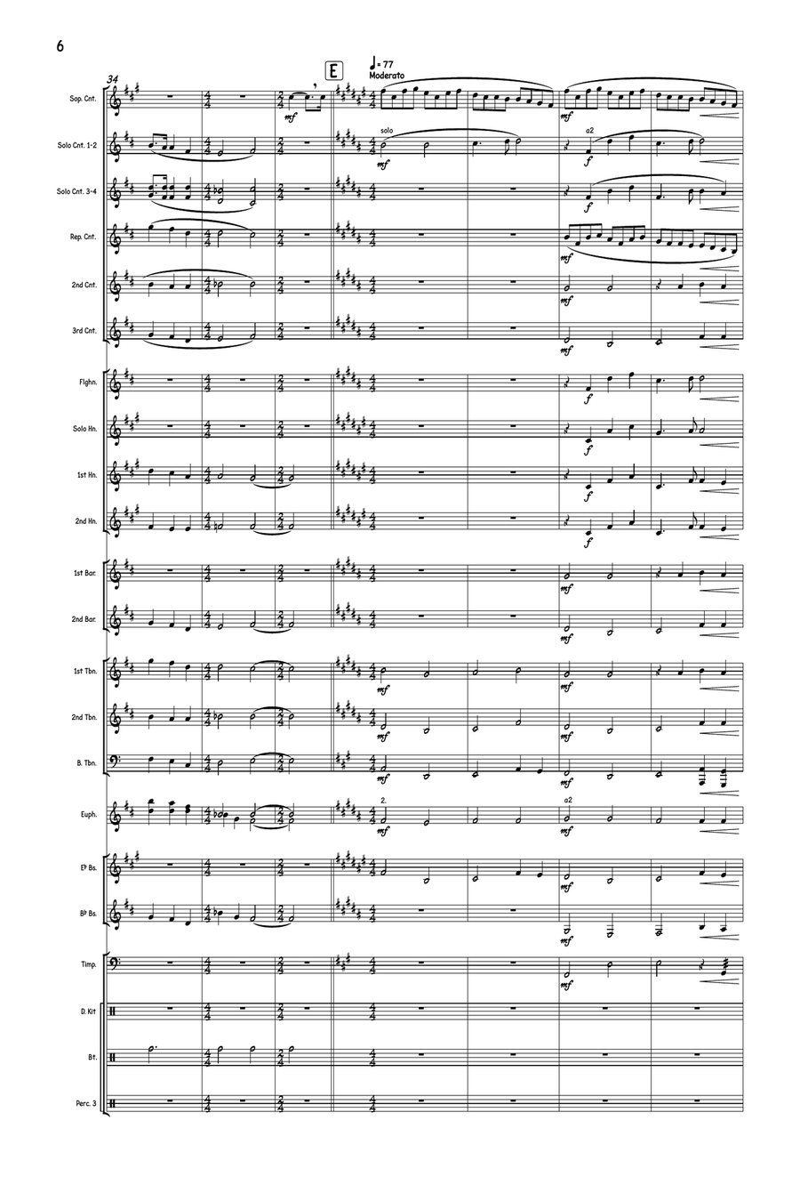 Stoick's Ship Brass Band scores gallery preview page 6