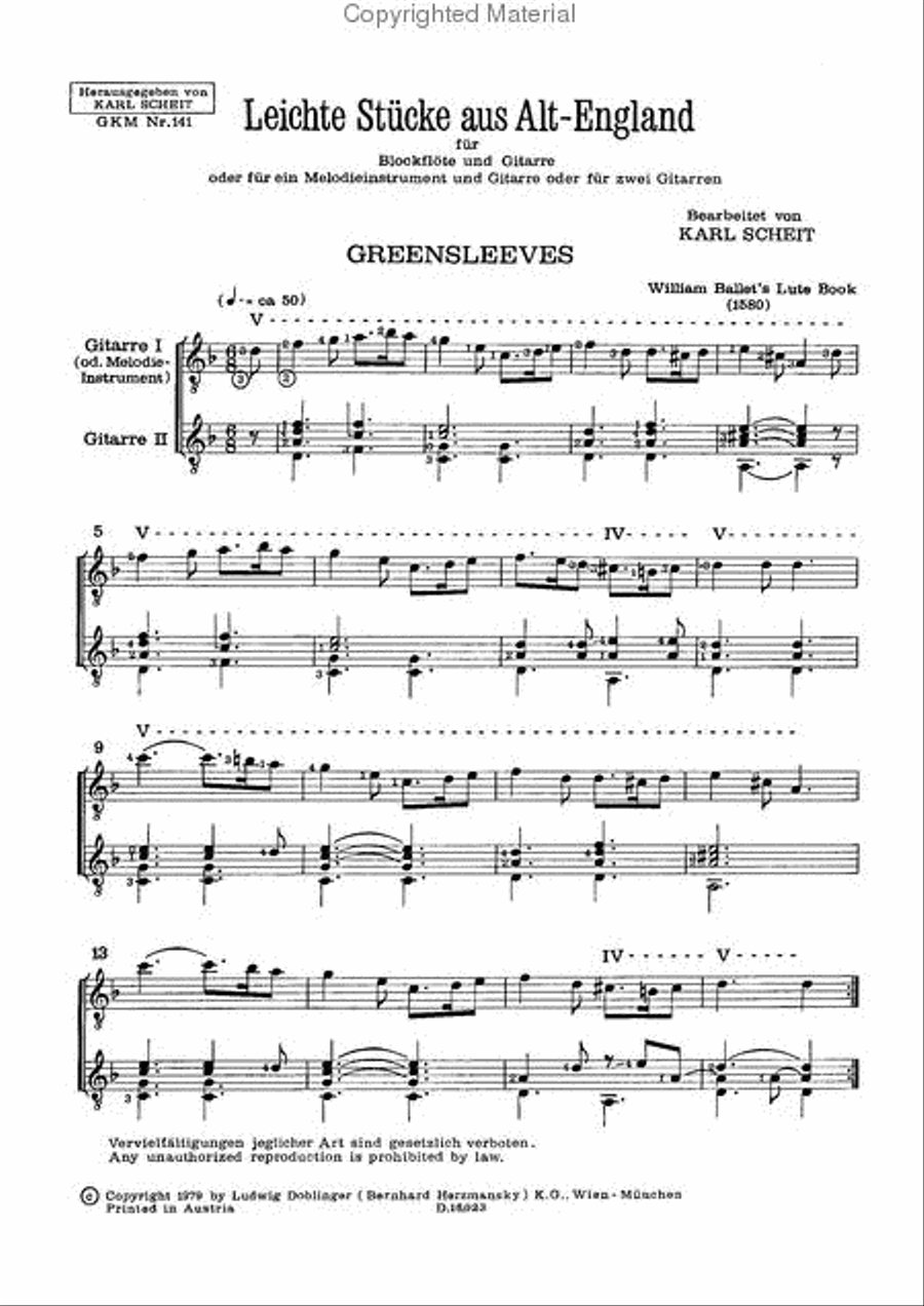 Leichte Stucke aus Alt-England Recorder scores gallery preview page 3