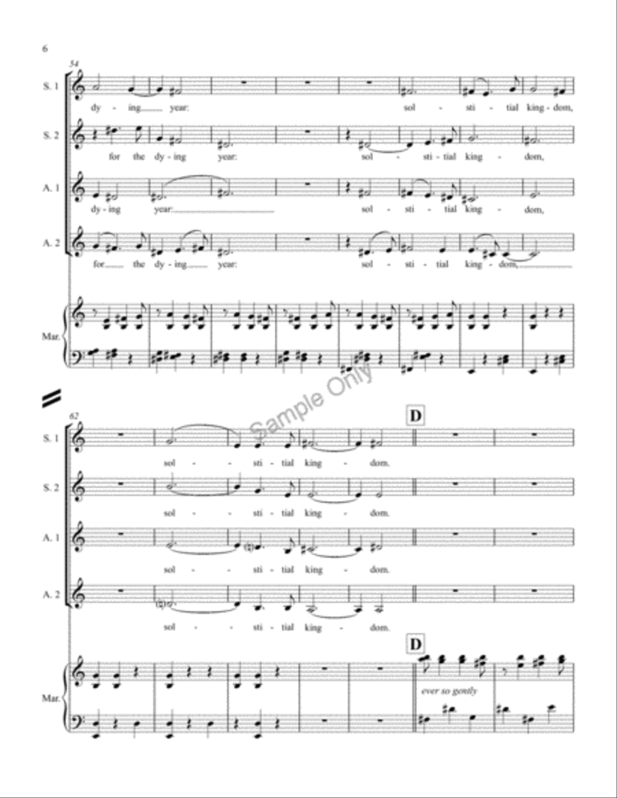 Lullaby Lullaby SSAA scores gallery preview page 6