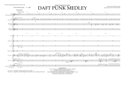Daft Punk Medley - Percussion Score
