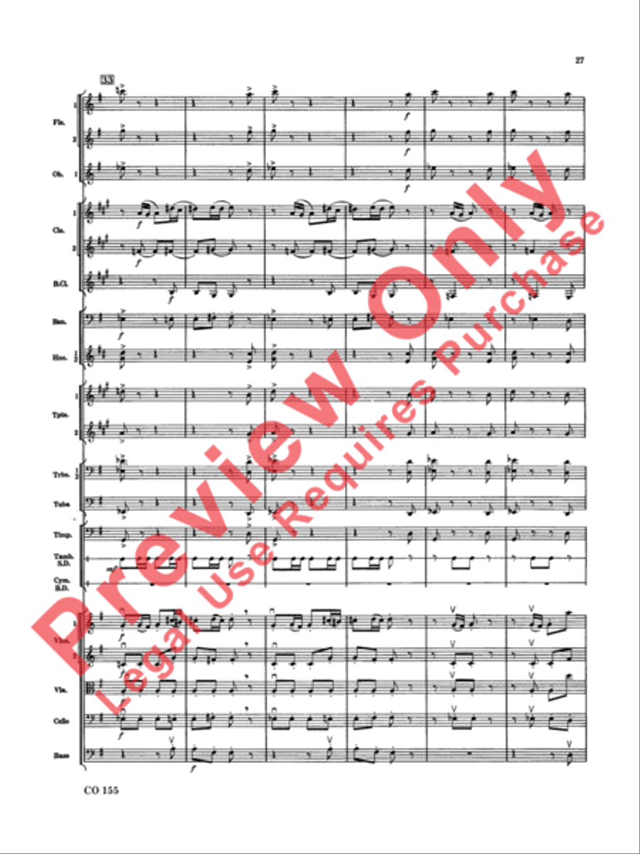 Nutcracker Ballet, Set II (March of the Nutcracker and Trepak) Full Orchestra scores gallery preview page 28