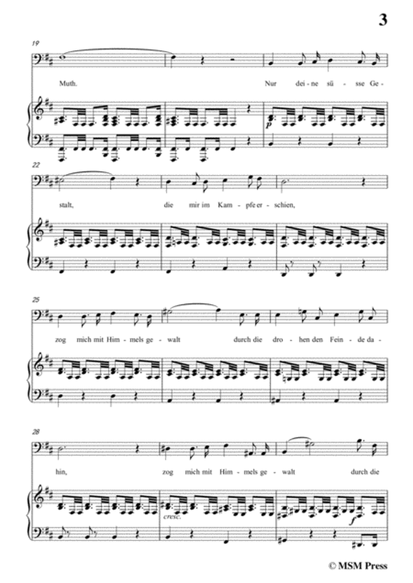 Schubert-Tief im Getümmel der Schlacht,in b minor,for Voice&Piano image number null