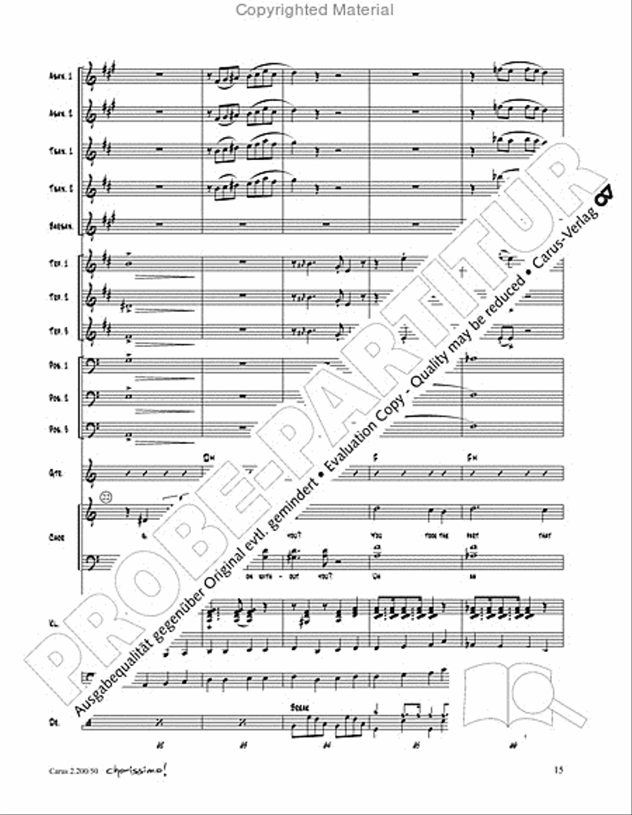 Chorissimo. Instrumentale Begleitarrangements für Small Bigband, Vol. 3 Chorissimo. Instrumentale Begleitarrangements für Small Bigband, Vol. 3 Big Band scores gallery preview page 13