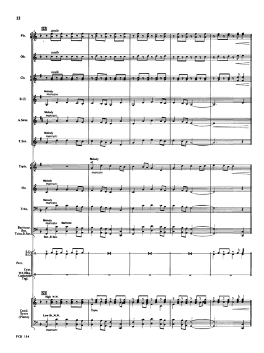 Rodeo Concert Band scores gallery preview page 12
