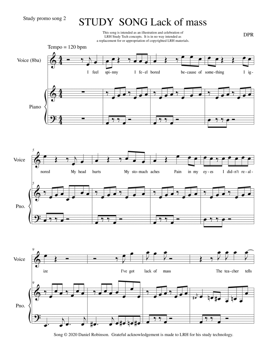 Barriers to Study kids music; Mass Piano Method scores gallery preview page 1