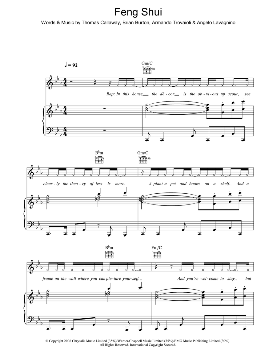 Feng Shui Acoustic Guitar scores gallery preview page 1
