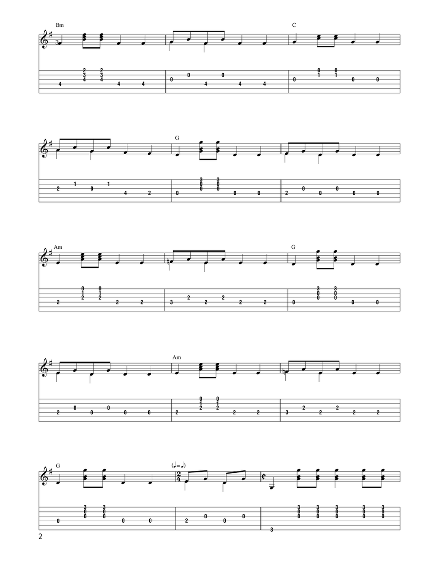 Suzanne Suzanne Acoustic Guitar scores gallery preview page 2
