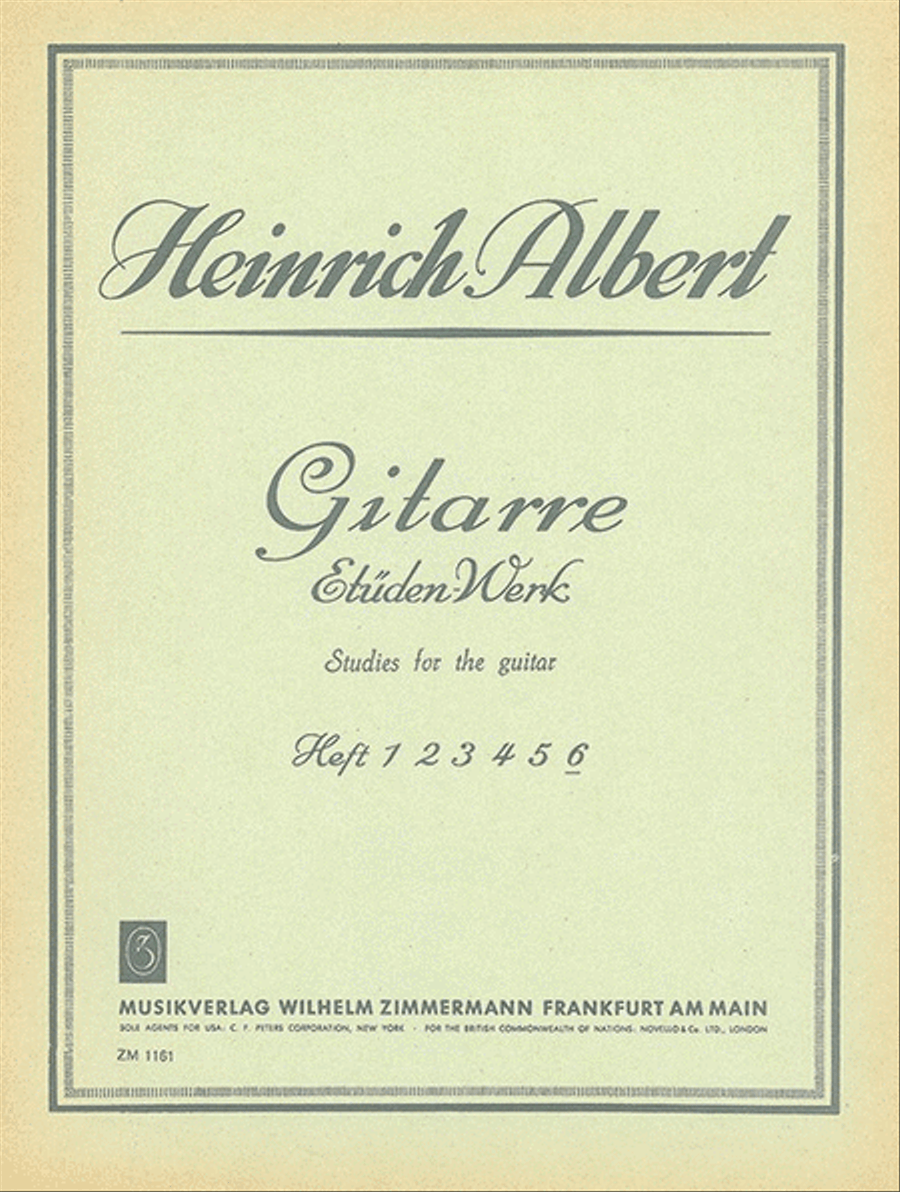Guitar Etudes Heft 6 Chamber Music scores gallery preview page 1