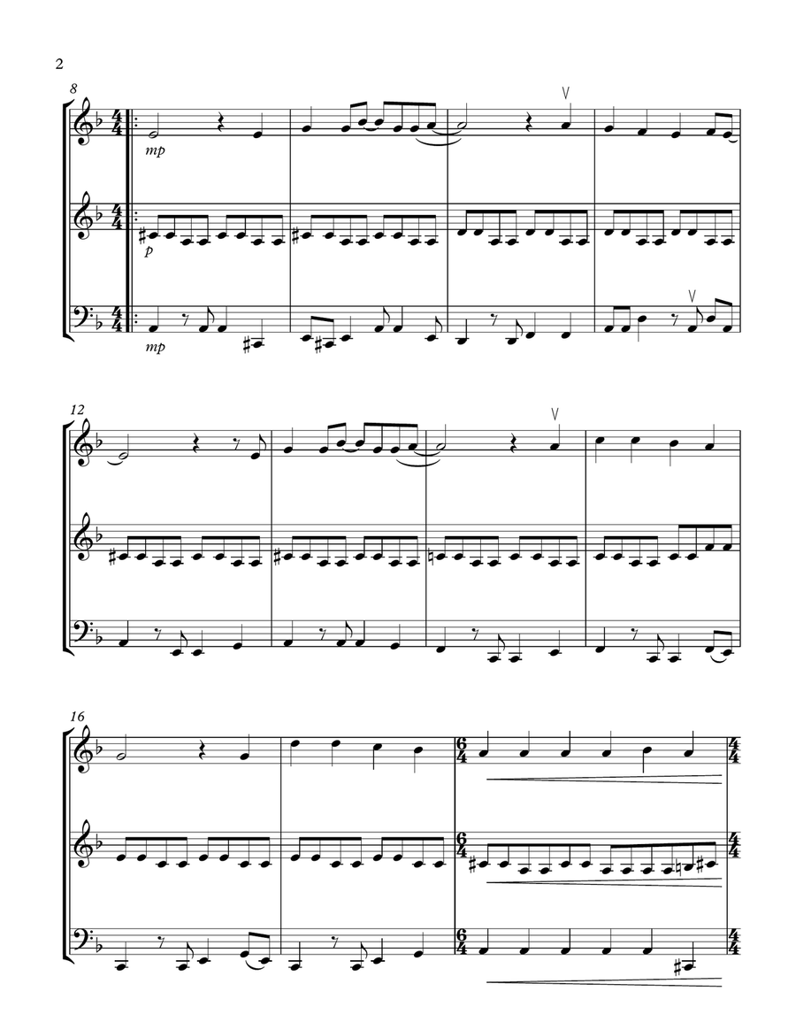 The Man Who Sold The World String Trio scores gallery preview page 2