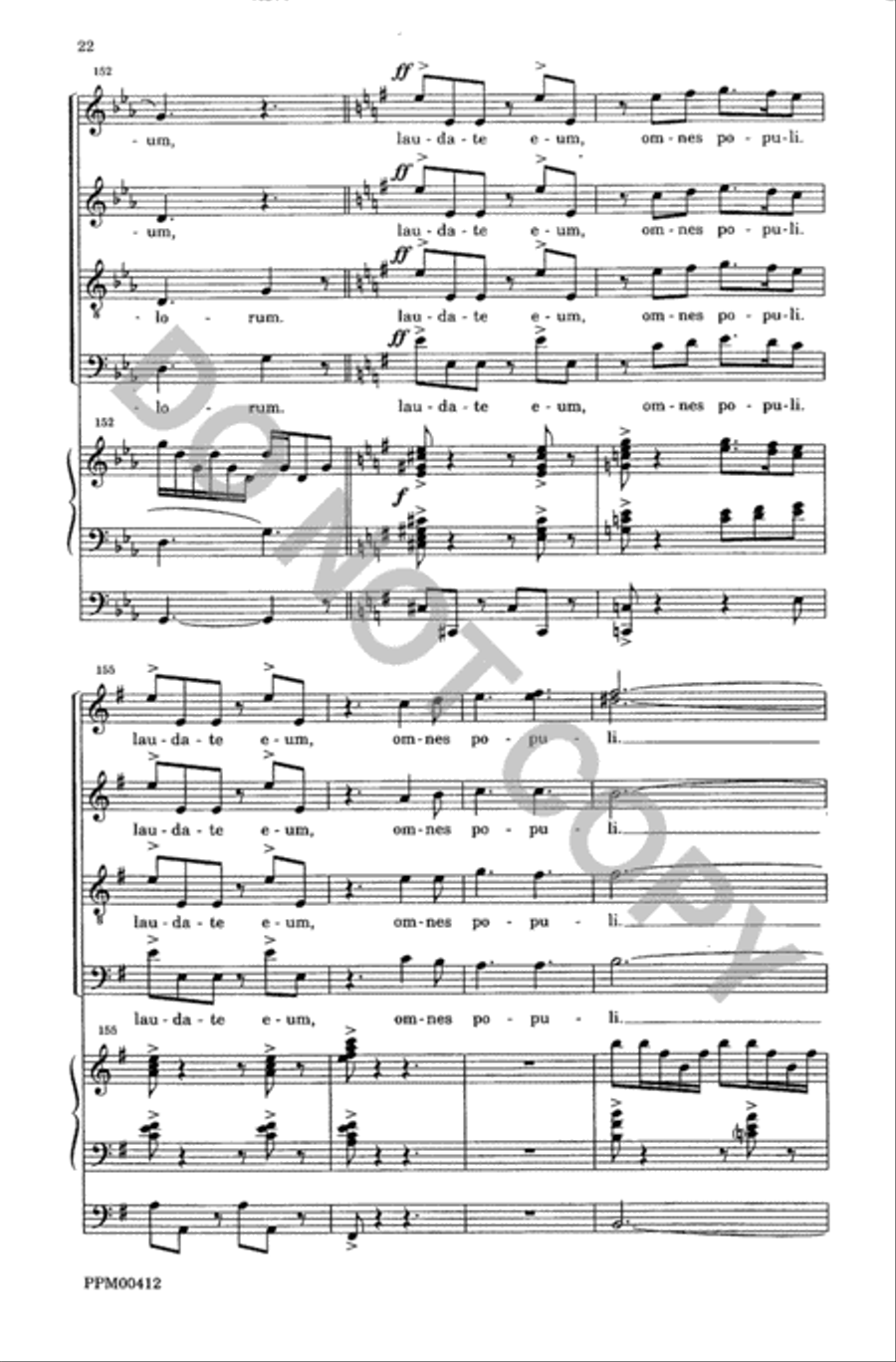 Laudate Dominum Laudate Dominum 4-Part scores gallery preview page 23