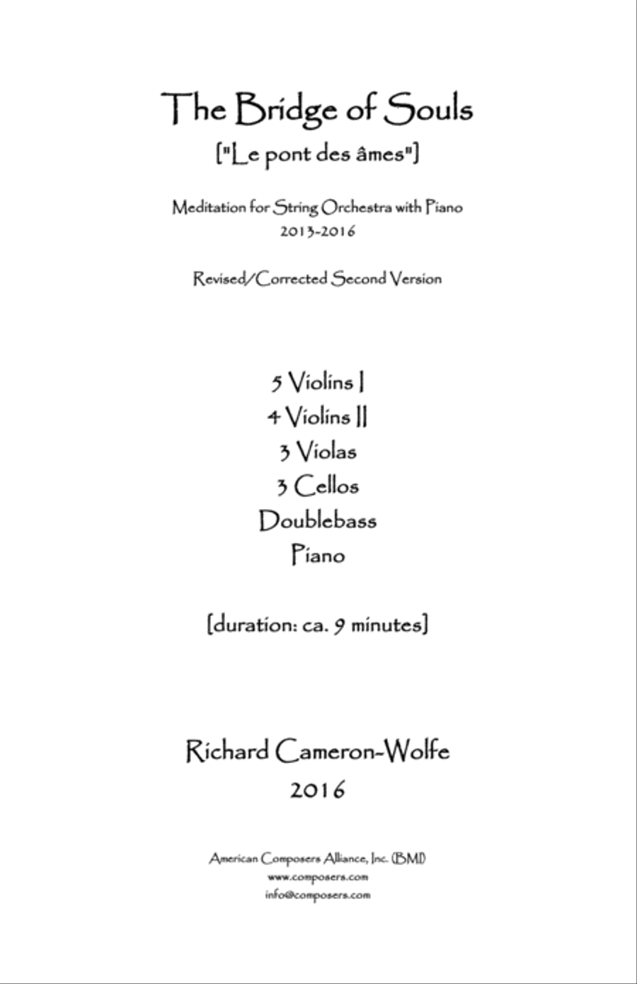 [Cameron-Wolfe] The Bridge of Souls String Orchestra scores gallery preview page 3