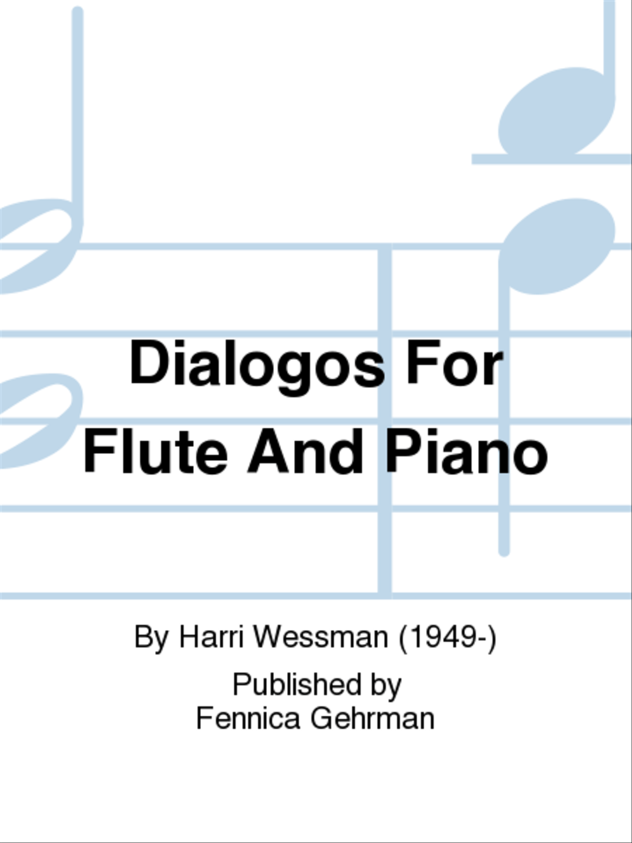 Dialogos for Flute and Piano Flute Solo scores gallery preview page 1
