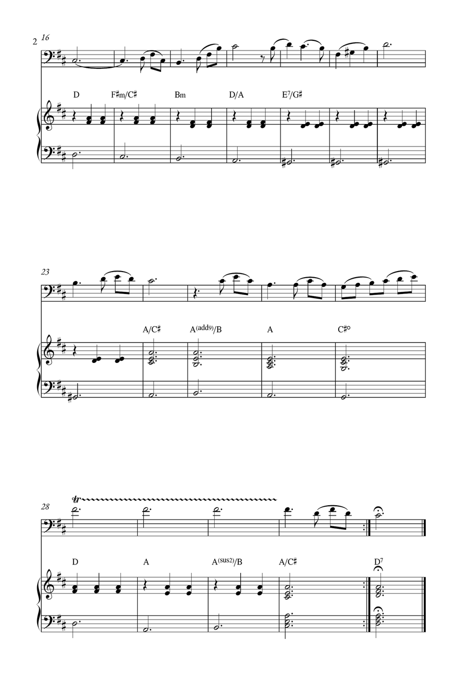 Married Life Married Life Double Bass scores gallery preview page 2